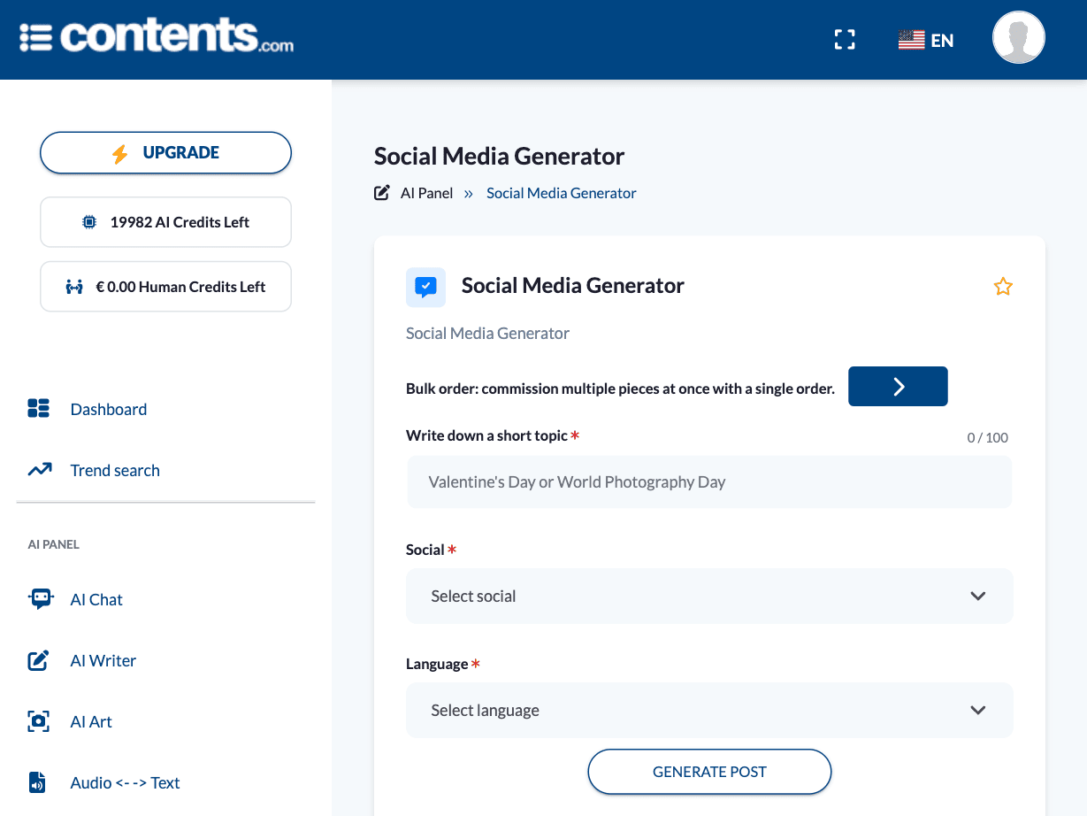 Social-Post-Generator